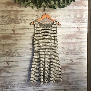 Parker Mesh Panel Striped Dress size small